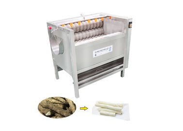 πατάτες κυλίνδρων βουρτσών 1000kg/H 1200mm που ξεφλουδίζουν τον εξοπλισμό