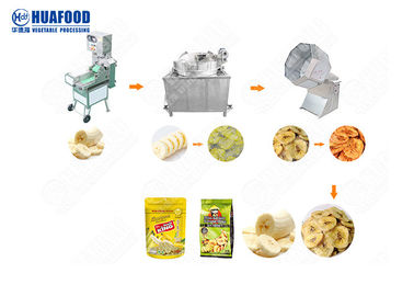 Αυτόματα πρόχειρα φαγητά που κατασκευάζουν Plantain μηχανών τη μηχανή μπανανών τσιπ γραμμών παραγωγής τσιπ