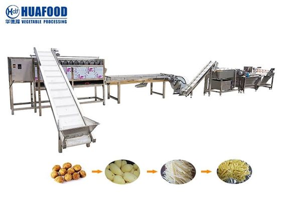 2000kg/h μηχανή αποφλοίωσης πλύσης πατατών γραμμών επεξεργασίας φρούτων και λαχανικών