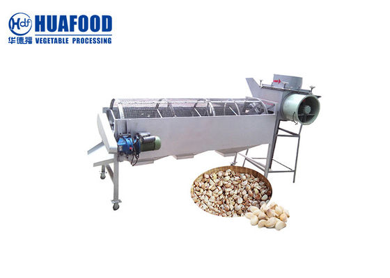 Αυτόματο μέγεθος σκόρδου μηχανών επεξεργασίας τροφίμων σκόρδου που βαθμολογεί Peeler ταξινομώντας μηχανών