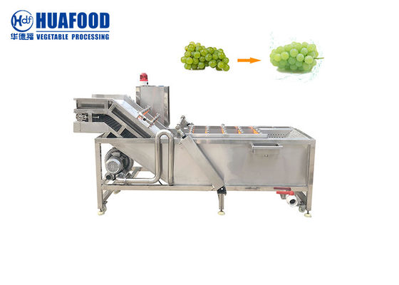 SUS304 καθαρότερη μηχανή σταφυλιών πλυντηρίων φρούτων και λαχανικών